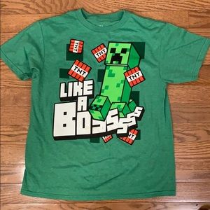 like a boss minecraft shirt